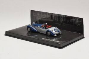 Horch 855 Special Roadster Hopeansininen Ilman Ulkopakkausta Minichamps 1:43 436014202-O1 Metalli — kuva 3 / 4