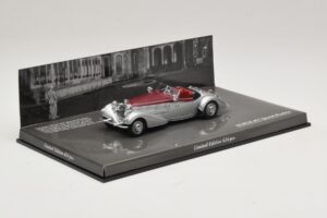 Horch 855 Spezial Roadster Hopea Punainen Minichamps 1:43 436014206 Metalli — kuva 2 / 5