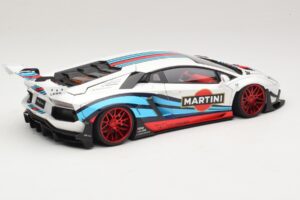 Lamborghini Aventador LB Works Martini Livery AUTOart 1:18 79185 Komposiitti — kuva 3 / 8