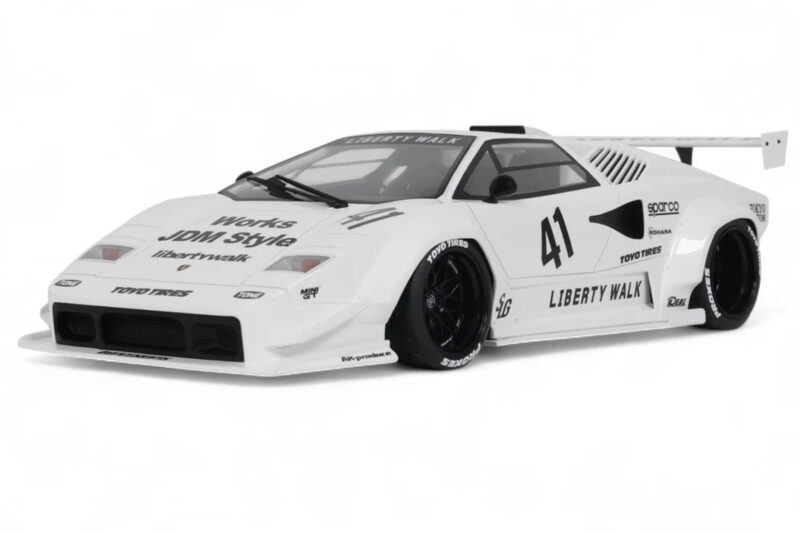 Lamborghini Countach LB-Works Valkoinen GT Spirit 1:18 Z356-WH Hartsi
