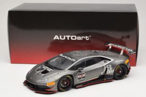 Lamborghini Huracan LP620-2 Super Trofeo #63 Tummanharmaa 2016 AUTOart 1:18 81559 Komposiitti — kuva 8 / 8
