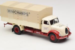 Magirus-Deutz S 7500 Jupiter Lava-auto Valkoinen Punainen Minichamps 1:43 439141022 Metalli — kuva 4 / 6
