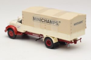 Magirus-Deutz S 7500 Jupiter Lava-auto Valkoinen Punainen Minichamps 1:43 439141022 Metalli — kuva 5 / 6