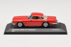 Maserati 5000 GT Allemano Punainen Minichamps 1:43 437123321 Metalli