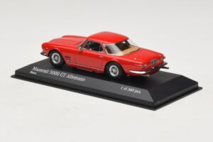 Maserati 5000 GT Allemano Punainen Minichamps 1:43 437123321 Metalli — kuva 3 / 4