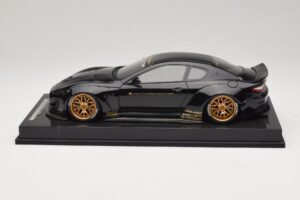 Maserati GranTurismo Liberty Walk Musta Kultavanteilla AB Models 1:18 MAS-LB08-C Hartsi — kuva 3 / 7