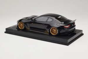 Maserati GranTurismo Liberty Walk Musta Kultavanteilla AB Models 1:18 MAS-LB08-C Hartsi — kuva 5 / 7