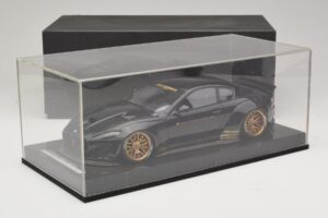 Maserati GranTurismo Liberty Walk Musta Kultavanteilla AB Models 1:18 MAS-LB08-C Hartsi — kuva 7 / 7