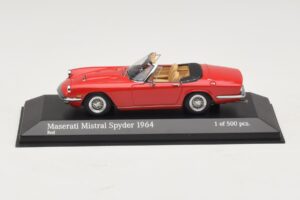 Maserati Mistral Spyder Punainen Minichamps 1:43 437123430 Metalli