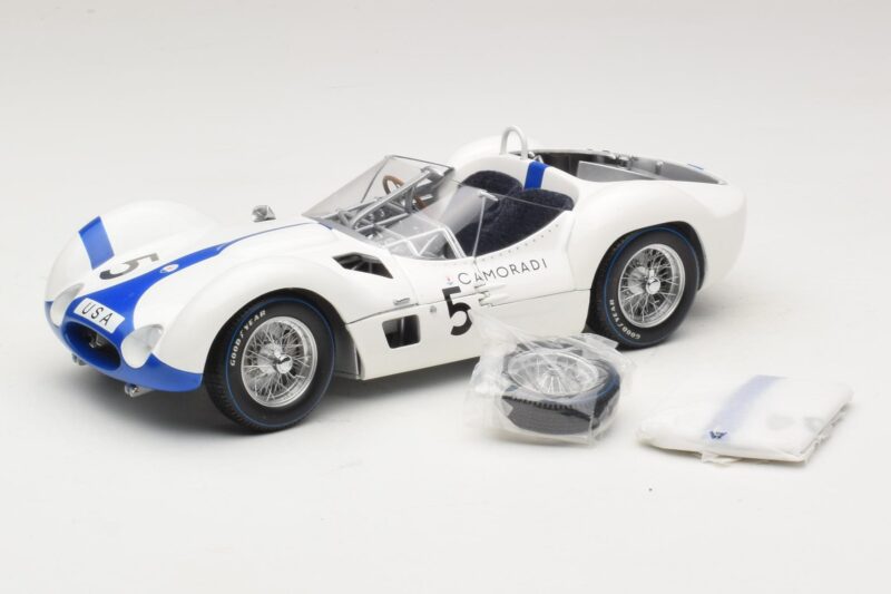 Maserati Tipo 61 #5 S. Moss / D. Gurney Camoradi ADAC 1000km Nurburgring Winner 1960 Minichamps 1:18 100601205 Metalli