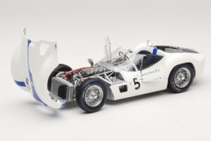 Maserati Tipo 61 #5 S. Moss / D. Gurney Camoradi ADAC 1000km Nurburgring Winner 1960 Minichamps 1:18 100601205 Metalli — kuva 2 / 8