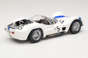 Maserati Tipo 61 #5 S. Moss / D. Gurney Camoradi ADAC 1000km Nurburgring Winner 1960 Minichamps 1:18 100601205 Metalli — kuva 3 / 8