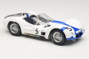 Maserati Tipo 61 #5 S. Moss / D. Gurney Camoradi ADAC 1000km Nurburgring Winner 1960 Minichamps 1:18 100601205 Metalli — kuva 6 / 8