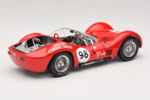Maserati Tipo 61 #98 C. Shelby Times Mirror Grand Prix for Sportscars 1960 Minichamps 1:18 100601298 Metalli — kuva 3 / 8