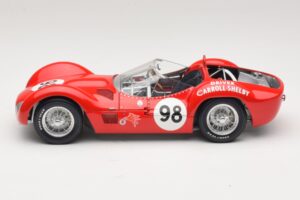 Maserati Tipo 61 #98 C. Shelby Times Mirror Grand Prix for Sportscars 1960 Minichamps 1:18 100601298 Metalli — kuva 4 / 8