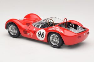 Maserati Tipo 61 #98 C. Shelby Times Mirror Grand Prix for Sportscars 1960 Minichamps 1:18 100601298 Metalli — kuva 7 / 8