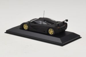 McLaren F1 GTR Prototype Mattamusta Kultaisilla Vanteilla Minichamps 1:43 MCLAREN008 Metalli — kuva 2 / 4