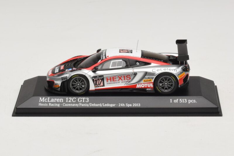 McLaren MP4-12C GT3 #107 Hexis Racing Cazenave / O. Panis 24 Hours of Spa 2013 Minichamps 1:43 437131397 Metalli