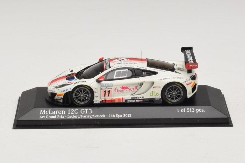 McLaren MP4-12C GT3 #11 Art Grand Prix Leclerc / Parisy 24 Hours of Spa 2013 Minichamps 1:43 437131311 Metalli
