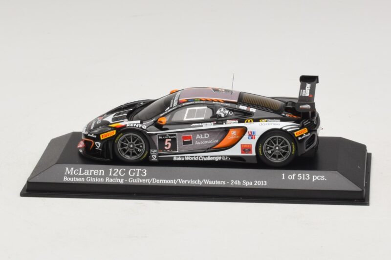McLaren MP4-12C GT3 #5 Boutsen Racing Guilvert / Dermont 24 Hours of Spa 2013 Minichamps 1:43 437131305 Metalli