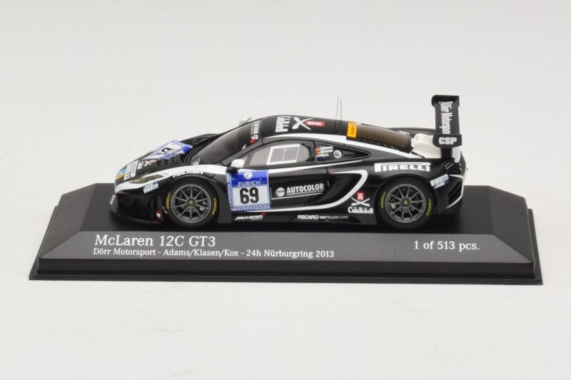 McLaren MP4-12C GT3 #69 Dorr Motorsport Adams / Klasen 24 Hours of Nurburgring 2014 Minichamps 1:43 437131399 Metalli