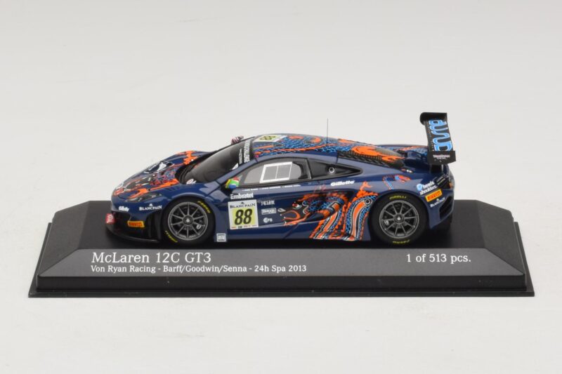 McLaren MP4-12C GT3 #88 Von Ryan Racing Barff / Goodwin 24 Hours of Spa 2013 Minichamps 1:43 McLaren MP4-12C GT3 #88 Von Ryan Racing Barff / Goodwin 24 Hours of Spa 2013 Minichamps 1:43 437131388 Metalli