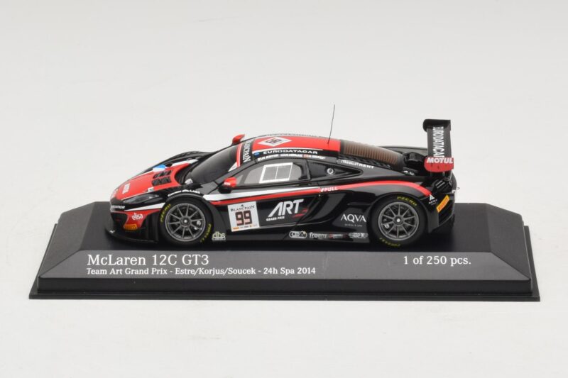 McLaren MP4-12C GT3 Art Grand Prix #99 K. Estre / M. Korjus 24 Hours of Spa 2014 Minichamps 1:43 437141399 Metalli