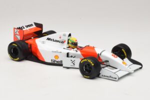 McLaren MP4/8 Ford #8 A. Senna Winner European GP 1993 Minichamps 1:18 540931818 Metalli — kuva 7 / 7