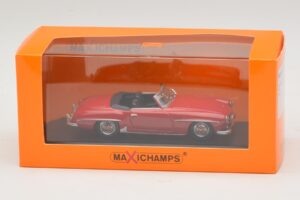 Mercedes 190 SL Punainen Maxichamps 1:43 940033131-O Metalli — kuva 4 / 4