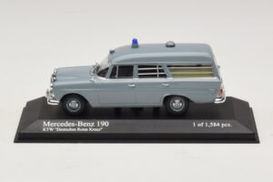 Mercedes 190 W110 Ambulanssi DRK Minichamps 1:43 400037270 Metalli