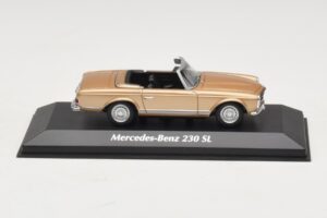 Mercedes 230 SL W113 Kulta Metallinen Maxichamps 1:43 940032230 Metalli