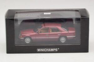 Mercedes 230E W124 Punainen Metallinen Minichamps 1:43 400037001 Metalli — kuva 4 / 4