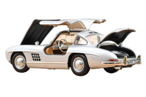 Mercedes 300 SL W198 Gullwing Hopea Norev 1:18 183857 Metalli — kuva 2 / 5