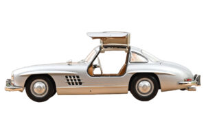Mercedes 300 SL W198 Gullwing Hopea Norev 1:18 183857 Metalli — kuva 4 / 5