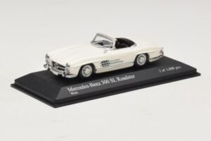 Mercedes 300 SL W198 Roadster Valkoinen Minichamps 1:43 400039034 Metalli — kuva 2 / 4