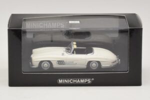 Mercedes 300 SL W198 Roadster Valkoinen Minichamps 1:43 400039034 Metalli — kuva 4 / 4