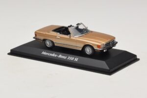 Mercedes 350 SL R107 Kulta Maxichamps 1:43 940033431 Metalli — kuva 3 / 4