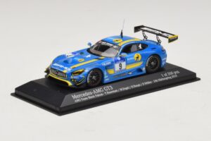 Mercedes AMG GT3 Black Falcon #9 Y. Buurman / M. Engel 24 Hours of Nurburgring 2016 Minichamps 1:43 437163009 Metalli — kuva 2 / 5