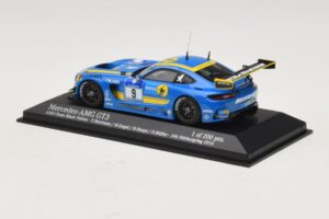 Mercedes AMG GT3 Black Falcon #9 Y. Buurman / M. Engel 24 Hours of Nurburgring 2016 Minichamps 1:43 437163009 Metalli — kuva 3 / 5