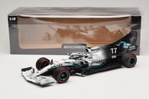 Mercedes AMG Petronas W10 #77 V. Bottas German GP 2019 Minichamps 1:18 110191177 Metalli — kuva 6 / 7