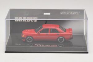 Mercedes Brabus 3.6S 190E W201 Punainen Minichamps 1:43 437032600 Metalli — kuva 4 / 5