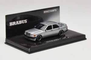 Mercedes Brabus 3.6S 190E W201 Hopea Minichamps 1:43 437032604 Metalli — kuva 2 / 5