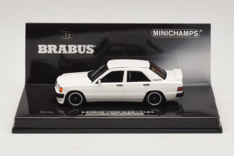 Mercedes Brabus 3.6S 190E W201 Valkoinen Minichamps 1:43 437032602 Metalli