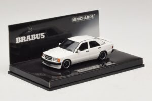 Mercedes Brabus 3.6S 190E W201 Valkoinen Minichamps 1:43 437032602 Metalli — kuva 2 / 5