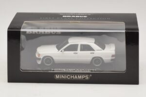 Mercedes Brabus 3.6S 190E W201 Valkoinen Minichamps 1:43 437032602 Metalli — kuva 5 / 5