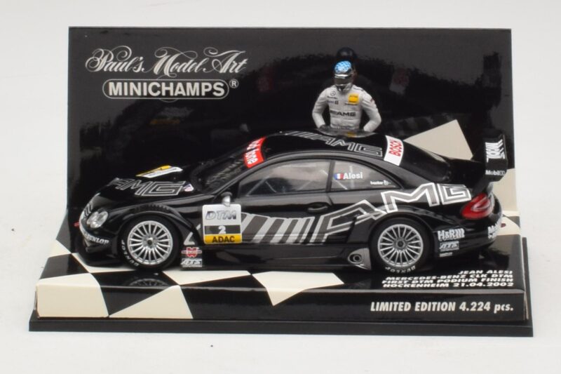 Mercedes CLK DTM #2 J. Alesi First DTM Podium Finish Hockenheim 2002 Minichamps 1:43 400023292 Metalli