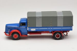Mercedes L 315 Lava-auto Sininen Punainen Minichamps 1:43 439034420 Metalli — kuva 3 / 6