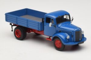 Mercedes L 3500 Kippiauto Sininen Punainen Minichamps 1:43 439350004 Metalli — kuva 4 / 6