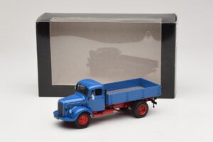 Mercedes L 3500 Kippiauto Sininen Punainen Minichamps 1:43 439350004 Metalli — kuva 6 / 6
