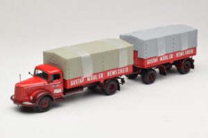 Mercedes L315 Pritschenzug Gustav Mauler Minichamps 1:43 499034720 Metalli